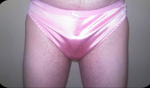 Slut boi in gf's panty