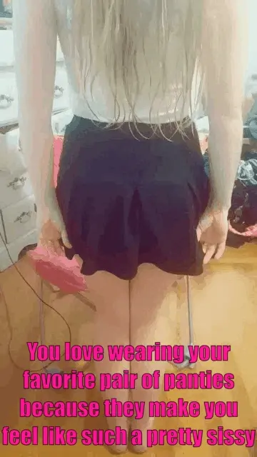 Showing off your favorite pair of panties