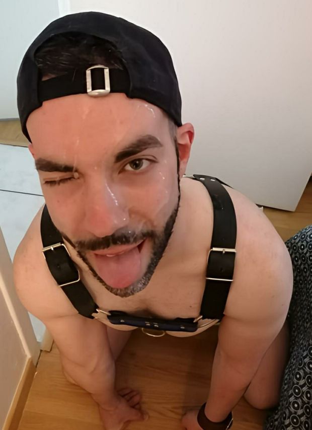 Gay take a big facial cumshot