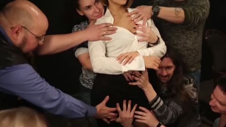 model groped by many