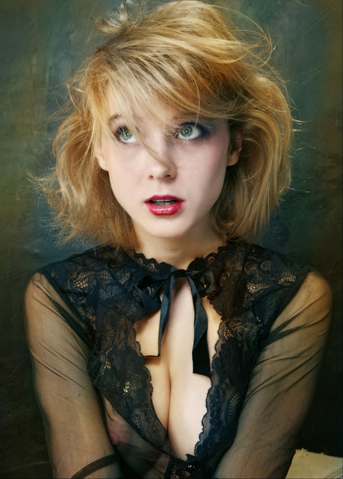 Cute messy blonde