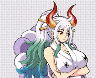 Yamato flashes her tits