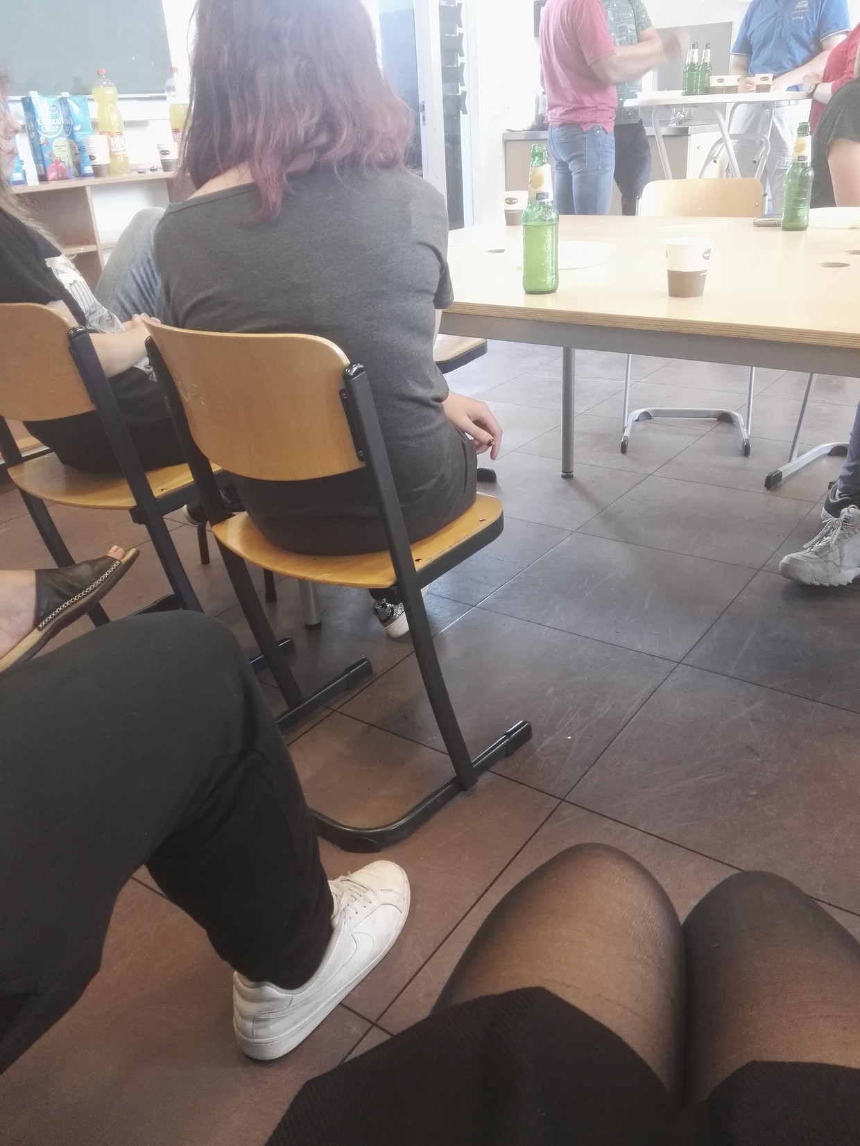My ex sitting in class showing me other ladies to fuck