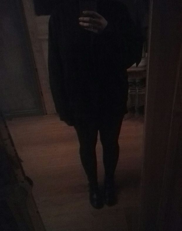 My ex in her comfy clothing before sex.