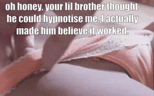 My girlfriend liked playing along with his little game