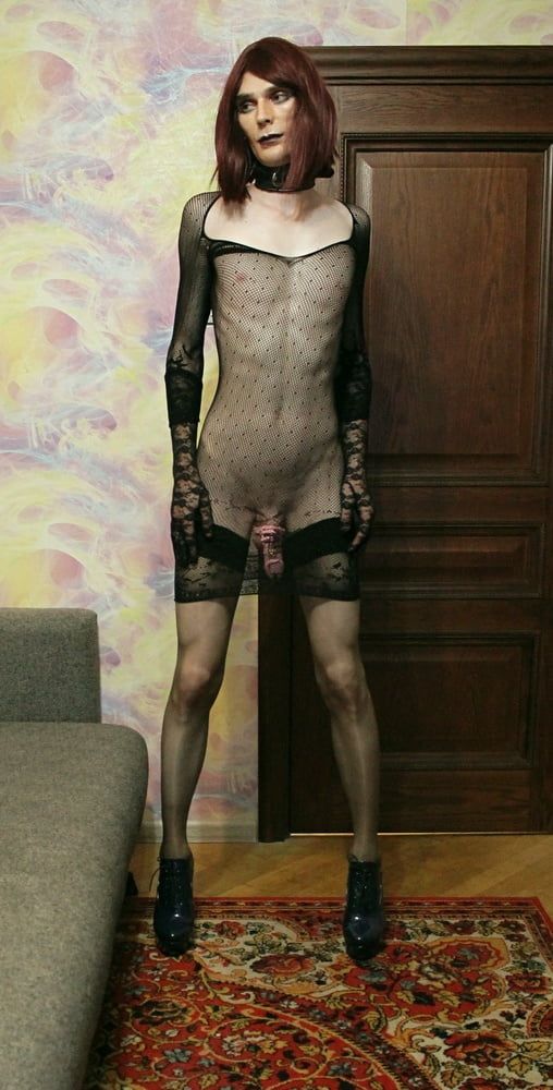 Slim Femboy slut posing