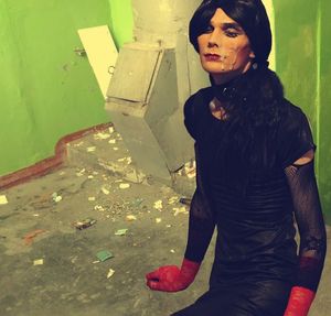 Slim Femboy slut posing