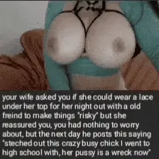Your gf tits are amazing and now everyone can see them.