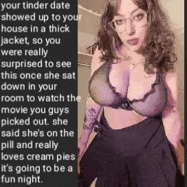 Tinder date has sexy surprise for you.