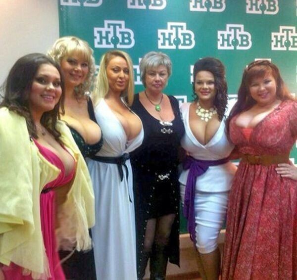 Six with big tits. Who gets it first?
