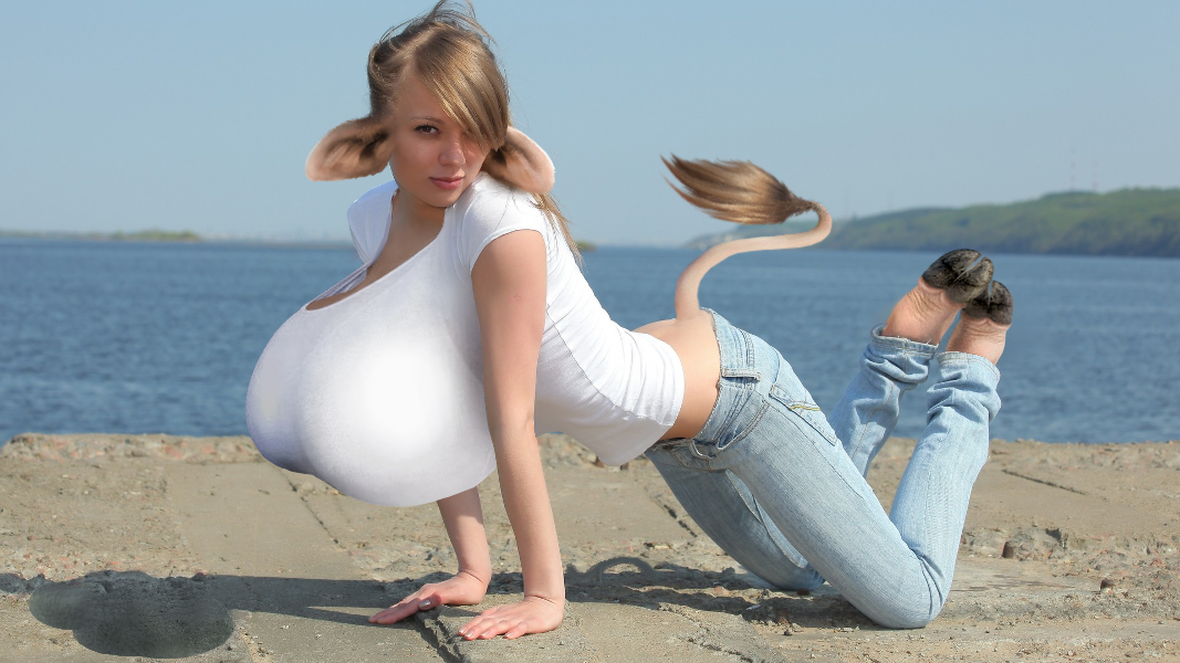 beach hucow