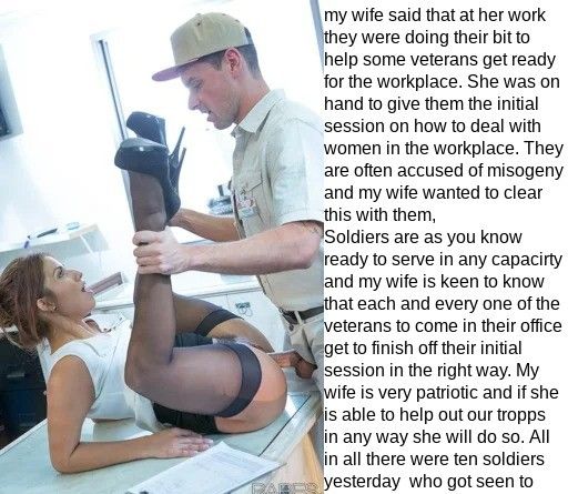 Wife helps veteran