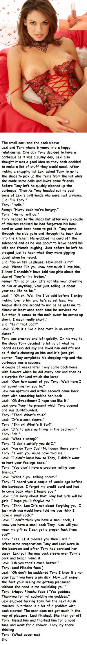 Lexi and the cock sleeve