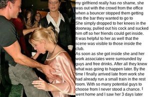 Girlfriend gets into club