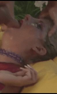 Short haired milf facefuck