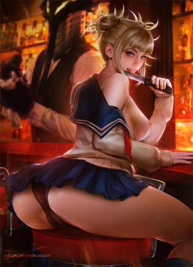 Grown Himiko Toga and Kurogiri by Demonlorddante