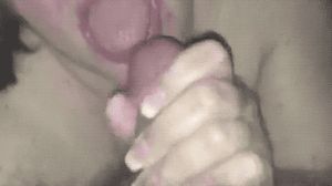 Girlfriend strokes dick to a satisfying cum facial