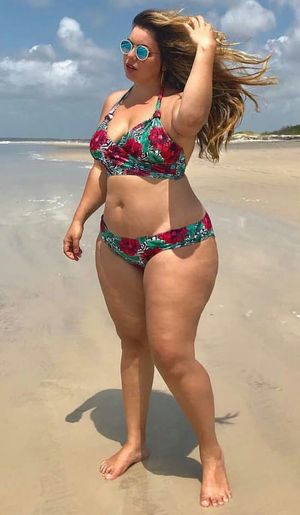 Beautiful classy sexy BBW in bikini