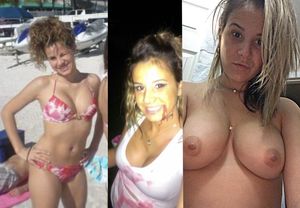 On/Off Collage of Amateur Brazilian Teen GF