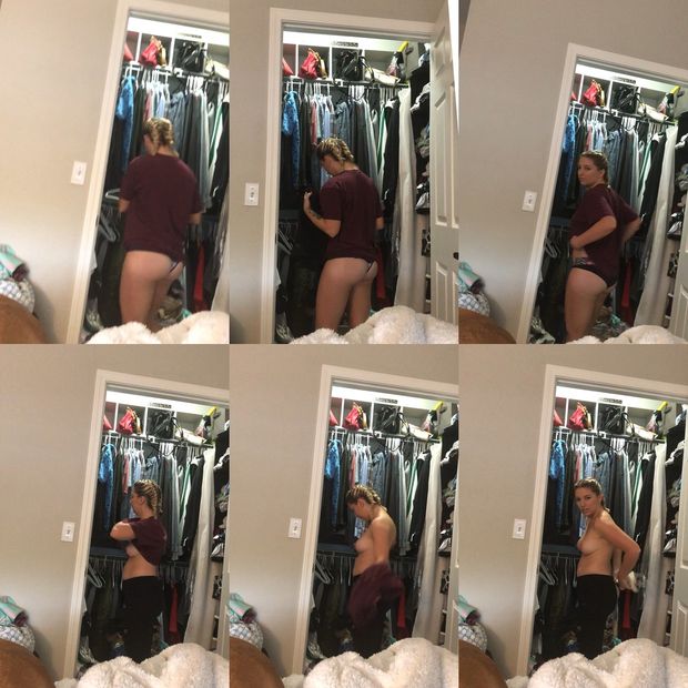 Wifey Getting Changed Unaware of Hidden Cam