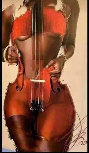 Woman in violin