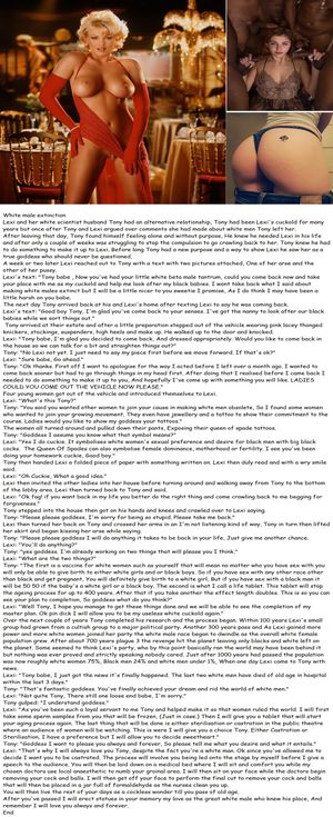 White male extinction