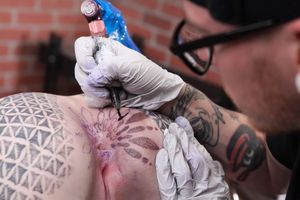 Tattoing Her Asshole