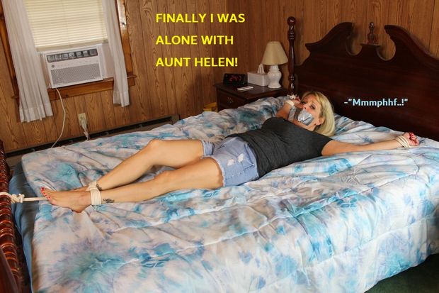 Aunt alone