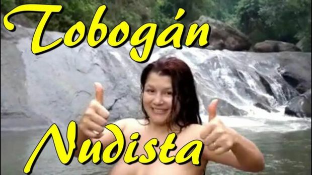 tobogan al natural  una familia naturista nudista  natural slide  a naturist nudist family