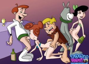 Wilma gets it from both ends. Betty gets it Astro style