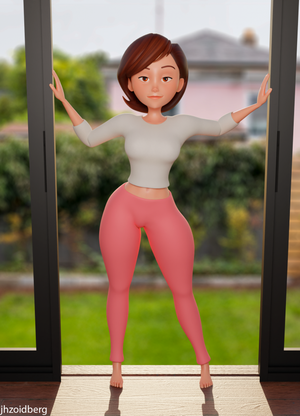 Elastigirl in yoga pants. What more could I ask for?