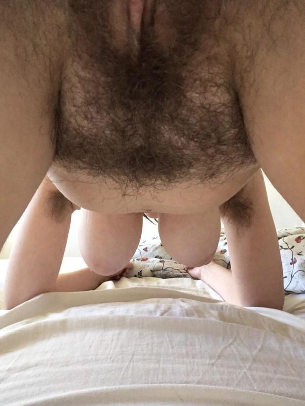 Hairy pits and bush from behind