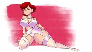 Thicc Elastigirl in lingerie