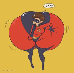 Elastigirl ass inflation