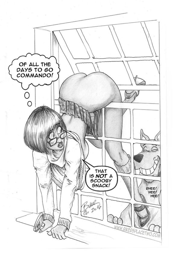 Velma with Scooby