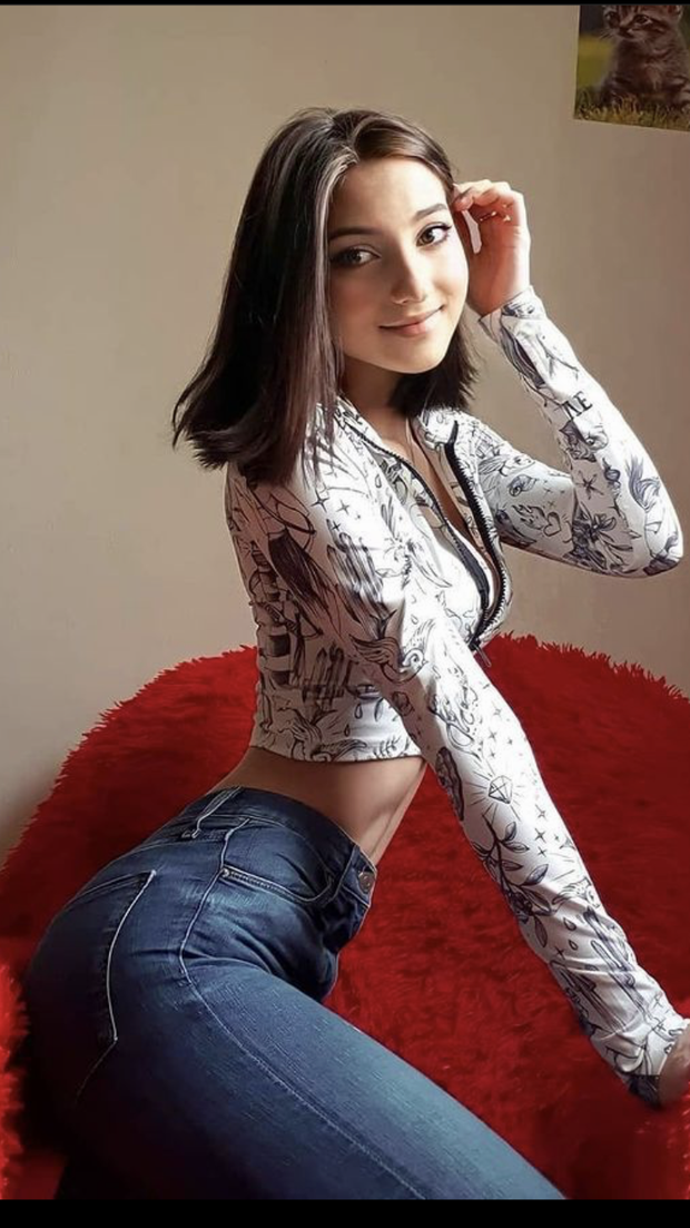 Hot teen slut smirk