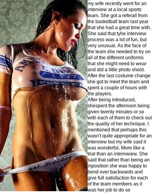 Wife sports interview