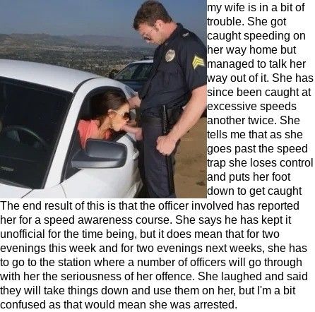 Wife speed trap