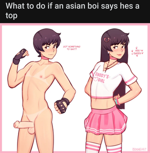 Might hold her down and ride her later if she's a good slut