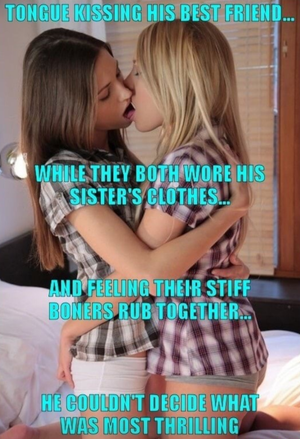 Femboy bff's play dress up while alone