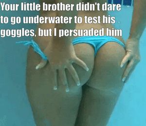 It didn't take my lil brother long to get over his fear, thx to my girlfriend