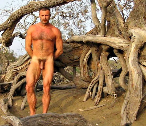 Men Naked Outside