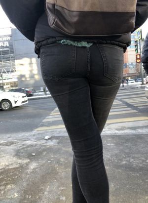 Nice ass in black jeans