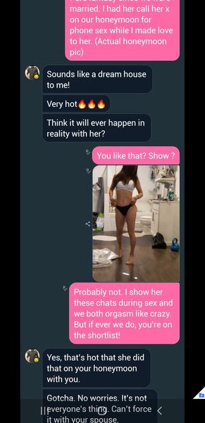 texting another stud about my wife