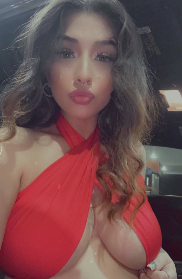 Megan Salinas in the best dress ever