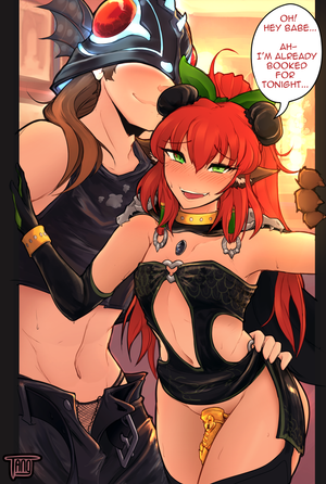 Tangs Golden locked femboi flirting