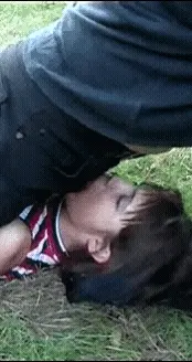 Outdoors face fuck