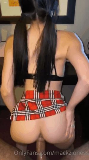 Teen upskirt reverse cowgirl