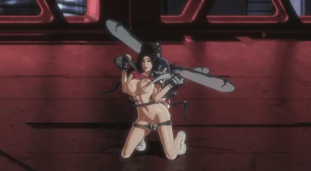 Dark Slut fucked by a giant monster