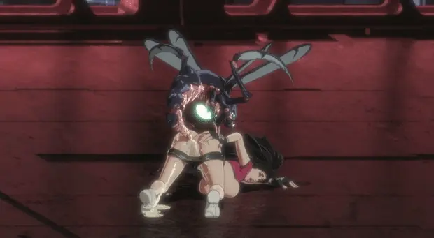 Dark Slut creampied by a giant monster